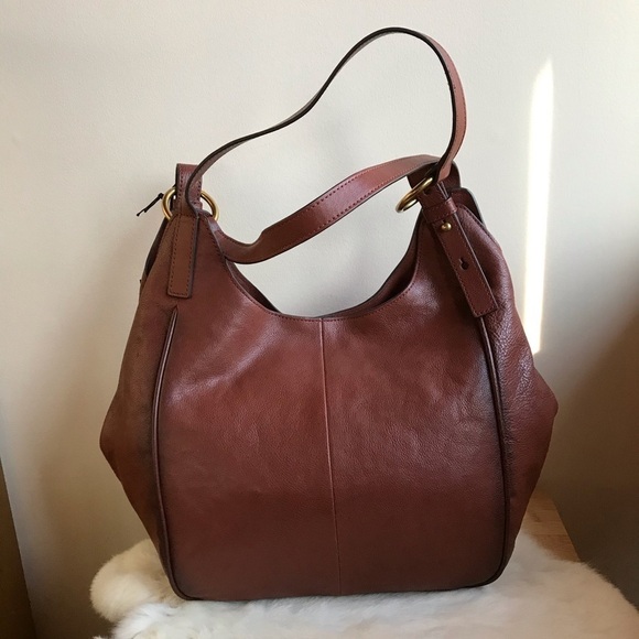 Frye Madison Leather Shoulder Bag Cognac - Picture 5 of 8